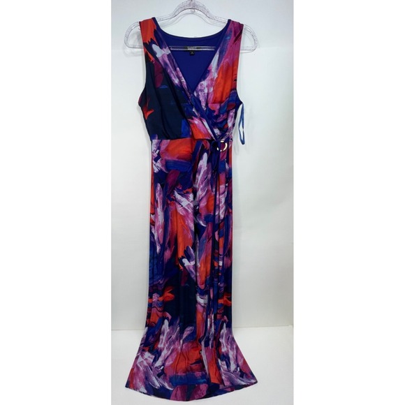 Glamour Dresses & Skirts - Glamour Multi‎ Color Print Maxi Dress Size 10 Sleeveless